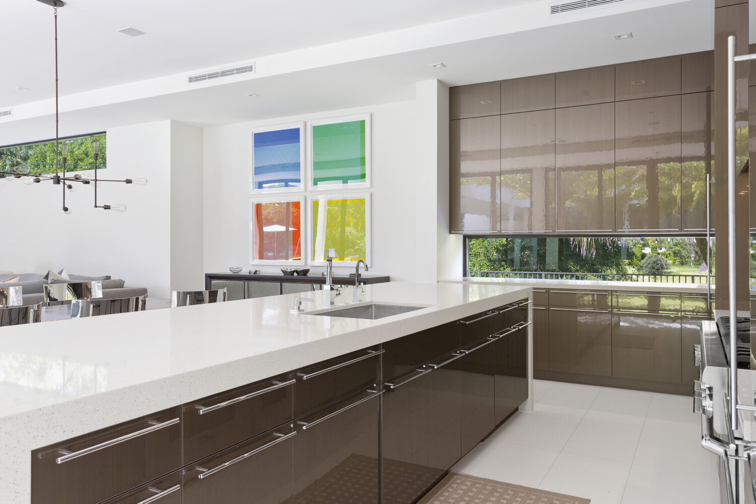 Contemporary Dura Supreme kitchen design by Danny McMullen of Distinguished Kitchens and Baths.